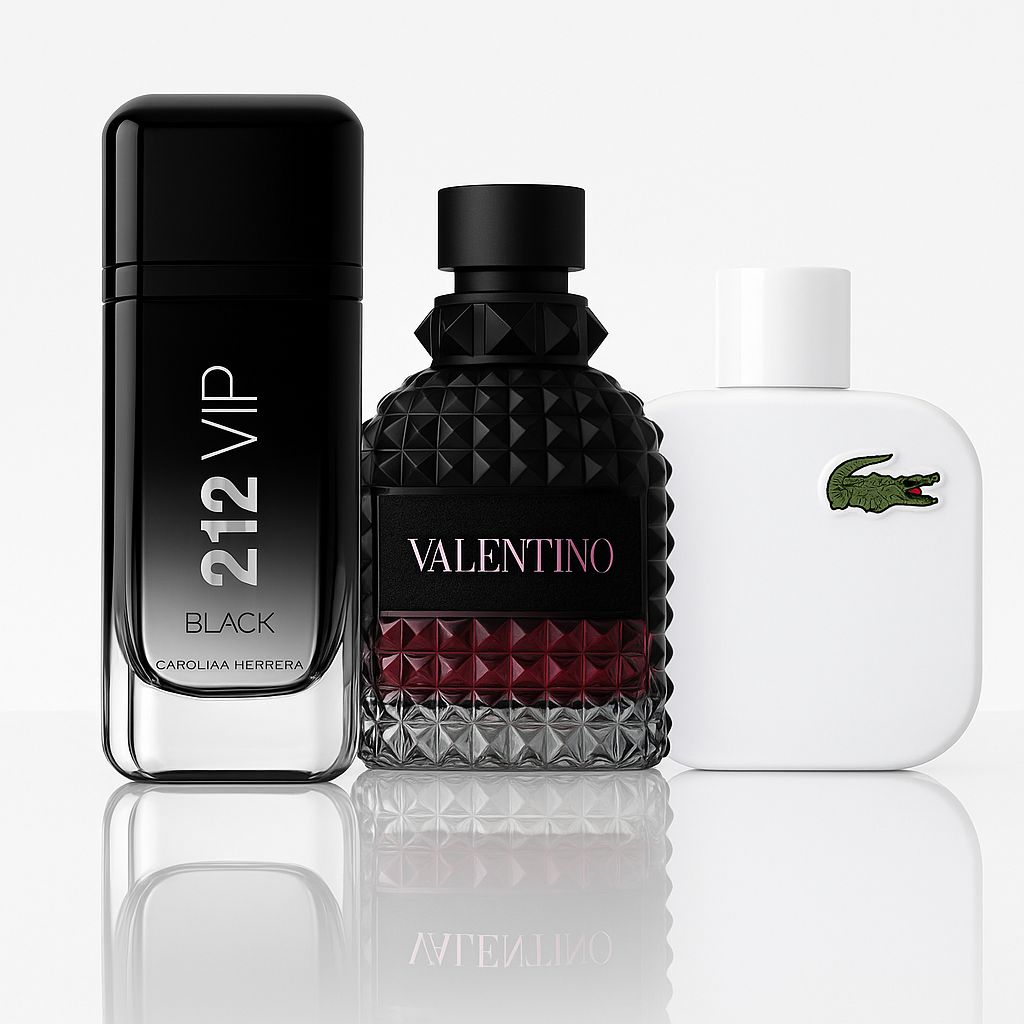 Lacoste Blanc, Valentino Born in Roma & 212 VIP Black