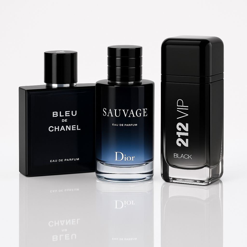 212 VIP Black, Sauvage & Bleu de Chanel