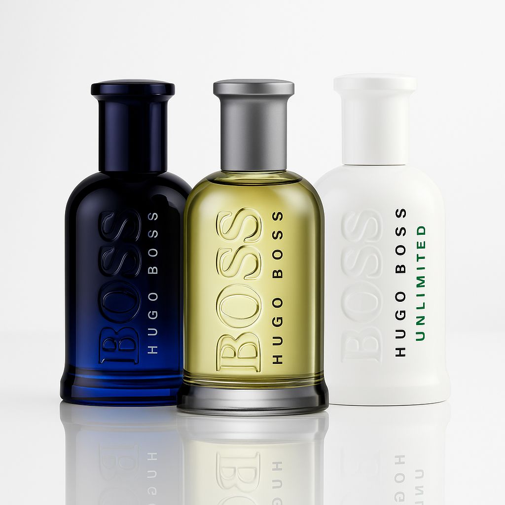 Hugo Boss Unlimited, Night & Bottled