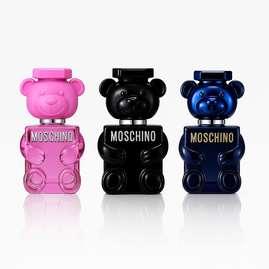 TRIO - MOSCHINO BUBBLE GUM ,MOSCHINO TOY PEARL, MOSCHINO TOY BOY